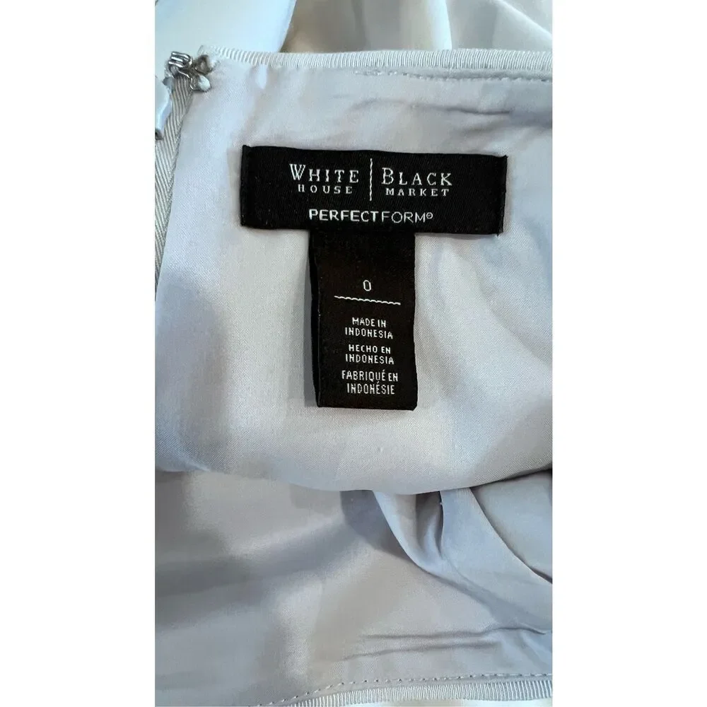 WHBM WHITEHOUSE BLACK MARKET perfect form white skirt sz 0